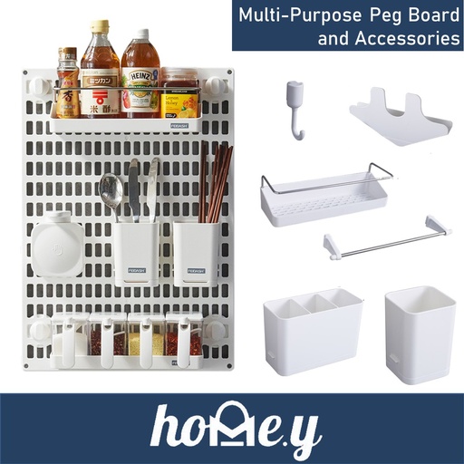 [SUN009XXXXXXXWHT] [DSC] Pegboard Accessories - Zone Storage Box - H2810 - Sunee - White