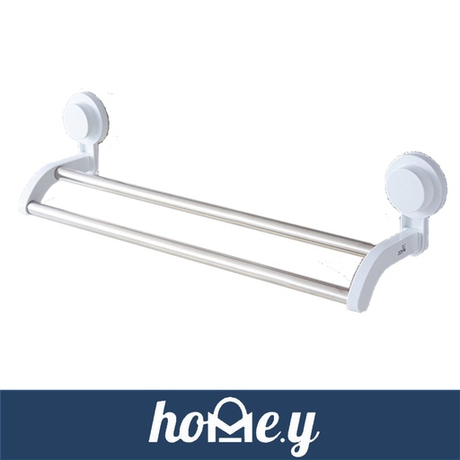 [SUN018XXXQ01XWHT] Extra Strong Suction Wall Mounted Towel Rack - R5100 - Sunee - 2 Levels - White