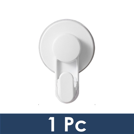 [SUN026XXXXXXXWHT] Extra Strong Suction Wall Mounted Single Hook - R5540 - Sunee - White
