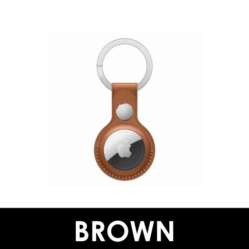 [WWU040XXXXXXXBRW] Leather Key Ring for Airtag - LKR - WiWu - Brown