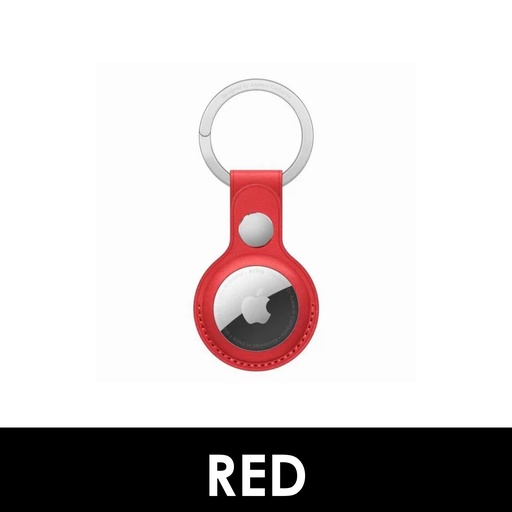 [WWU040XXXXXXXRED] Leather Key Ring for Airtag - LKR - WiWu - Red