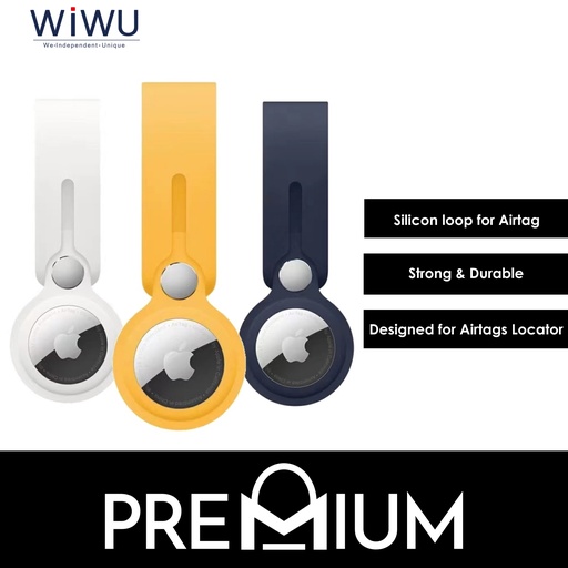 [WWU041XXXXXXXYLW] Silicon loop for Airtag - SL - WiWu - Yellow