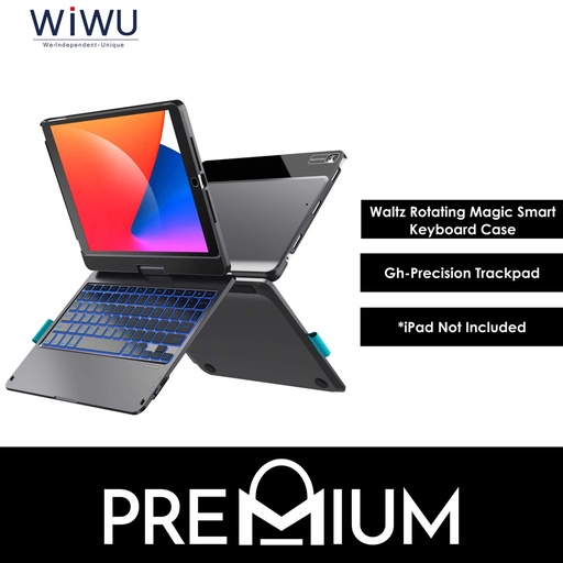 [WWU043XXXB17XBLK] Waltz Rotating Keyboard - WiWu - 10.9&11 - Black