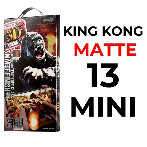 [XWK039547T03XBLK] iPhone 13 Mini - 5.4 in King Kong 3D Tempered Glass Full Cover - WTP-030 - WK - Matte - Black