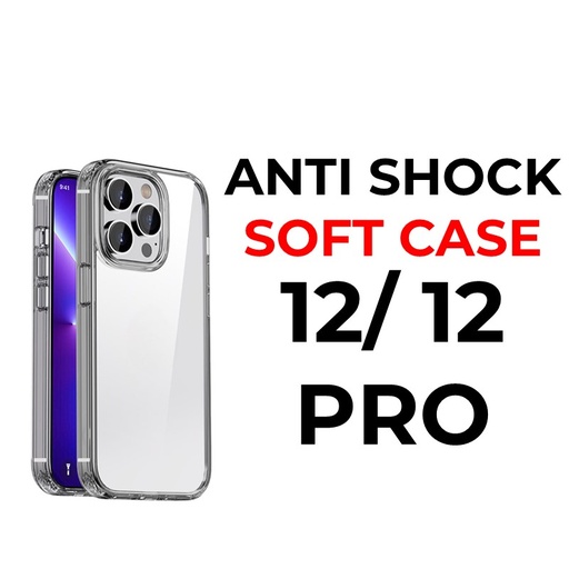 [XXX007508XXXXCLR] iPhone 12 or Pro - 6.1 in Anti-Shock Tough Armour - OEM - Clear