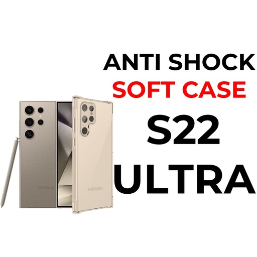 [XXX007580XXXXCLR] Samsung Galaxy S22 Ultra Anti-Shock Tough Armour - OEM - Clear