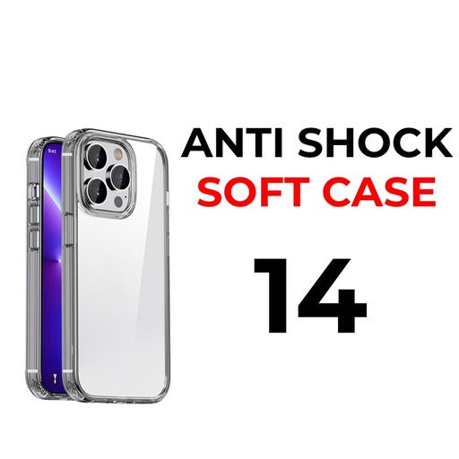 [XXX007604XXXXCLR] iPhone 14 / 13 Anti-Shock Tough Armour - OEM - Clear