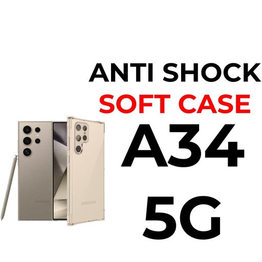 [XXX007657XXXXCLR] Samsung A34 5G Anti-Shock Tough Armour - OEM - Clear
