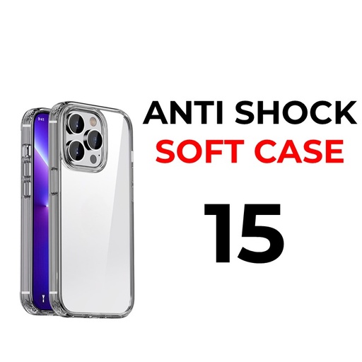 [XXX007663XXXXCLR] iPhone 15 6.1 in Anti-Shock Tough Armour - OEM - Clear