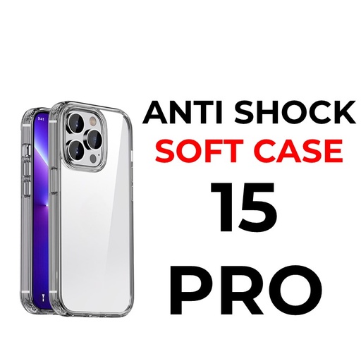 [XXX007664XXXXCLR] iPhone 15 Pro 6.1 in Anti-Shock Tough Armour - OEM - Clear
