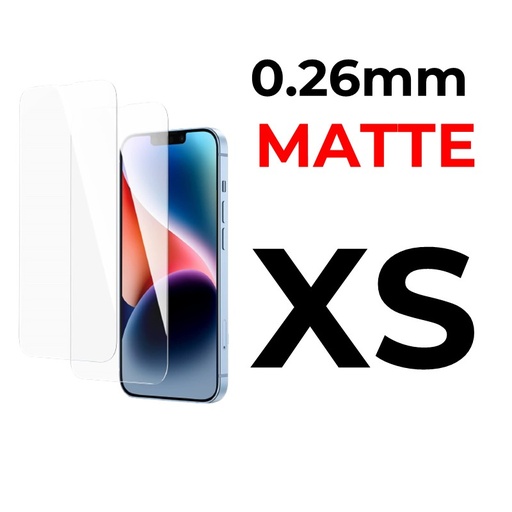 [XXX029465T03MATT] [DSC] iPhone X or XS or 11 Pro - 5.8 in Tempered Glass  - 0.26mm - Matte - Matte