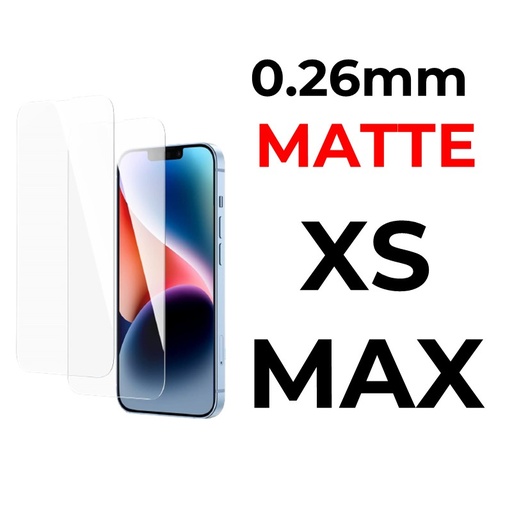 [XXX029467T03MATT] iPhone XS MAX or 11 Pro MAX - 6.5 in Tempered Glass  - 0.26mm OEM - Matte - Matte