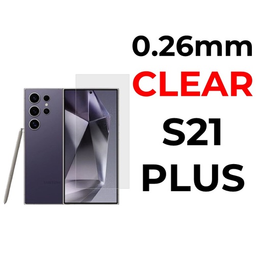 [XXX029526T02XCLR] Samsung Galaxy S21 Plus Tempered Glass - 0.26mm - OEM - Clear - Clear
