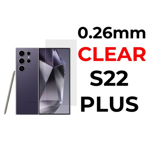 [XXX029579T02XCLR] Samsung Galaxy S22 Plus Tempered Glass  - 0.26mm - OEM - Clear - Clear