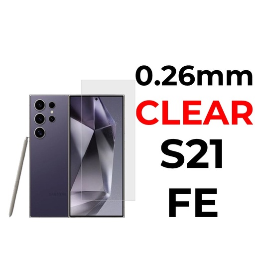 [XXX029590T02XCLR] Samsung Galaxy S21 FE Tempered Glass  - 0.26mm - OEM - Clear - Clear