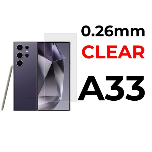 [XXX029597T02XCLR] Samsung Galaxy A33 5G Tempered Glass  - 0.26mm - OEM - Clear - Clear