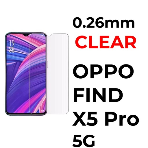 [XXX029635XXXXCLR] [EOL][DSC] Oppo Find X5 Pro 5G Tempered Glass - 0.26mm - OEM - Clear