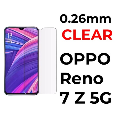 [XXX029638XXXXCLR] Oppo Reno 7 Z 5G Tempered Glass - 0.26mm - OEM - Clear