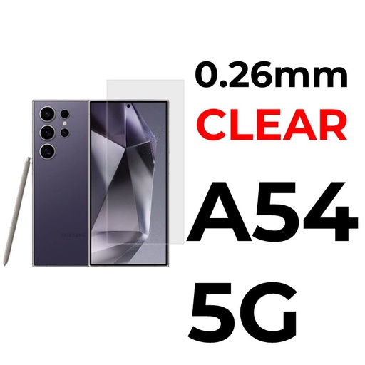 [XXX029656XXXXCLR] Samsung A54 5G Tempered Glass - 0.26mm - OEM - Clear