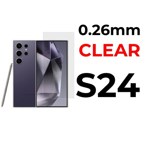 [XXX029678XXXXCLR] Samsung Galaxy S24 Tempered Glass - 0.26mm - OEM - Clear