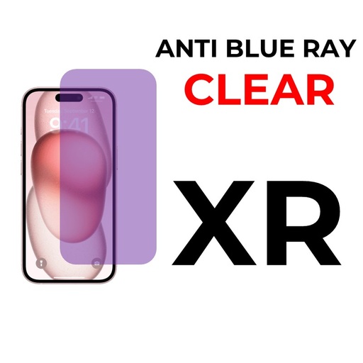 [XXX069466T07XBLK] iPhone XR or 11 - 6.1 in Full Coverage - OEM - Anti Blue Ray and Clear - Black