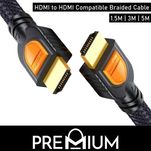 [XXX261458L14BKBK] [EOL][DSC] High Speed HDMI Cable - HDMI to HDMI - OEM - 5M - Black or Black