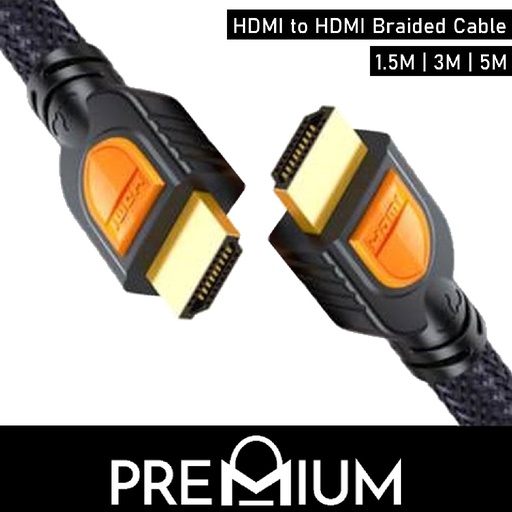 [XXX261458L20BKBK] [EOL][DSC] High Speed HDMI Cable - OEM - HDMI to HDMI - 1.5M - Black or Black