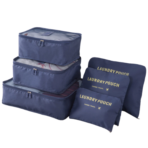 [XXX347XXXXXXXDBL] Travel Laundry Pouch - 6 Piece Set - OEM - Dark Blue