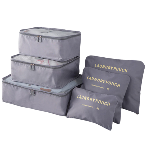 [XXX347XXXXXXXGRY] Travel Laundry Pouch - 6 Piece Set - OEM - Grey