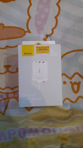 [BAS328XXXXXXXWHT] [EOL][DSC] Compact Fast Charger 2U + C 30W - Baseus - White