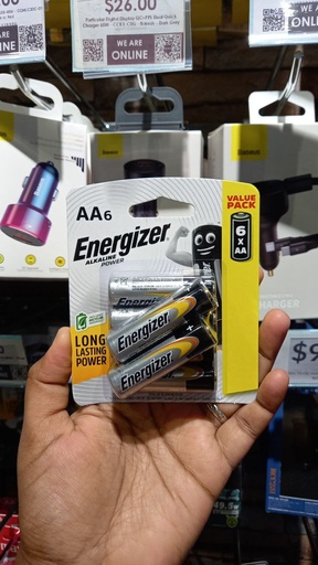[ENG001XXXXXXXSVR] AA Battery (6 pcs set) - Energizer - Silver