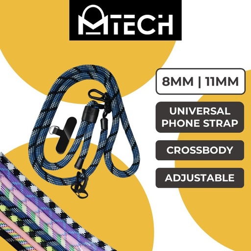 [MTC029XXXXXX0351] [EOL][DSC] Universal Series -  Crossbody Flexi Adjustable Lanyard (8mm) - MTech - Blended Red