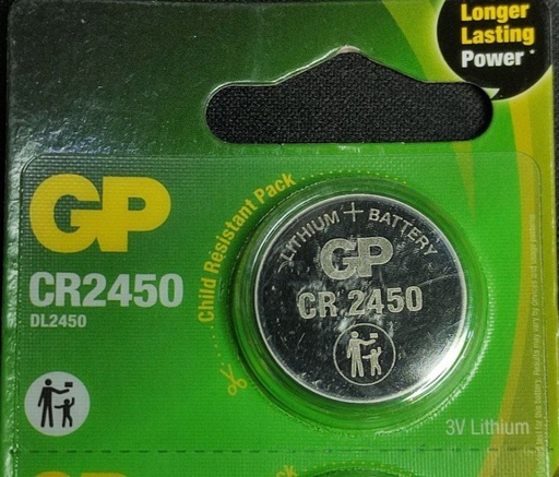 [XGP002XXXXXXXSVR] CR2450 Battery - GP - Silver