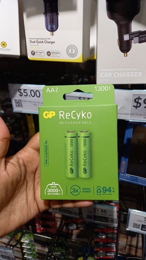 [XGP005XXXXXXXGRN] 1300 AA Battery (2 pcs set) - GP - Green