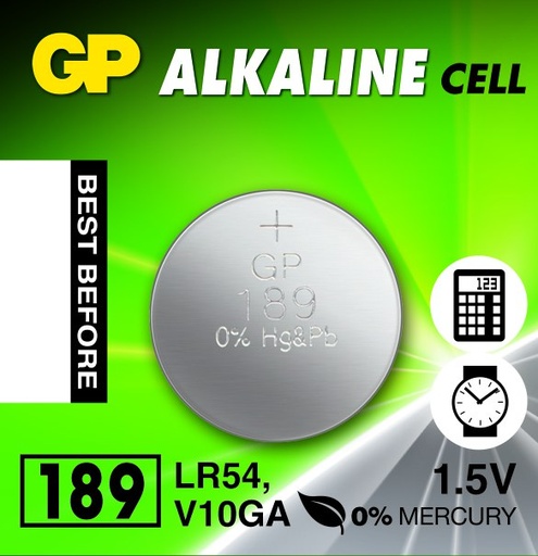 [XGP007XXXXXXXSVR] 189 Battery - GP - Silver
