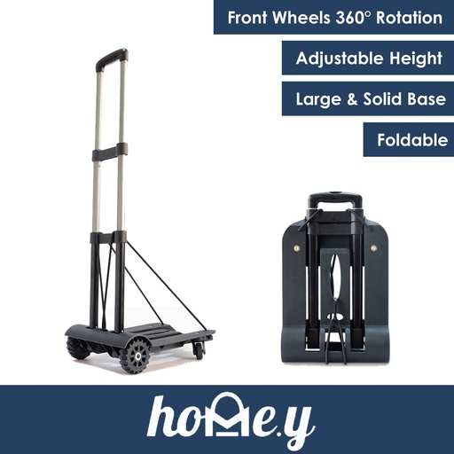 [XXX030XXXXXXXBLK] [EOL][DSC] Foldable Trolley with Straps - X18W - OEM - Black