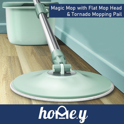 [XXX476XXXXXXXMNT] Magic Mop with Flat Mop Head and Tornado Mopping Pail - OEM - Mint