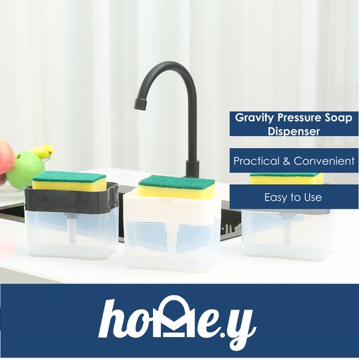 [XXX623XXXXXXXGRY] [DSC]Gravity Pressure Soap Dispenser for Sponges - OEM - Grey