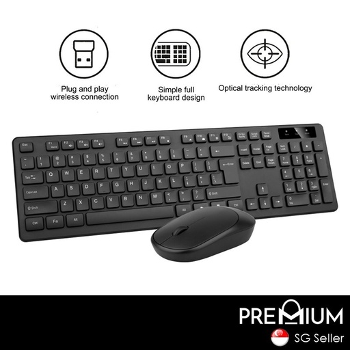 [XXX794XXXXXXXBLK] Wireless Keyboard and Mouse Set- 8875 - OEM - Black