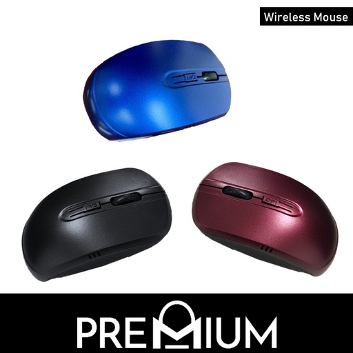 [BSX019XXXXXXXRED] High - Precision Mouse - RF-6911 - Basix - Red