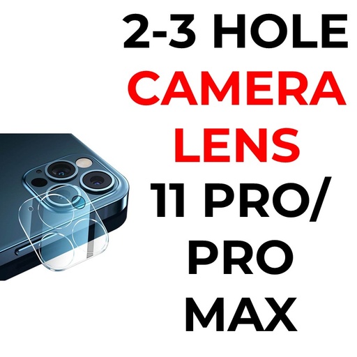 [XXX597389XXXXCLR] iPhone 11 Pro MAX - Camera Lens Tempered Glass Protector - OEM - Clear