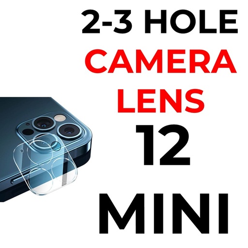 [XXX597507XXXXCLR] iPhone 12 Mini - Camera Lens Tempered Glass Protector