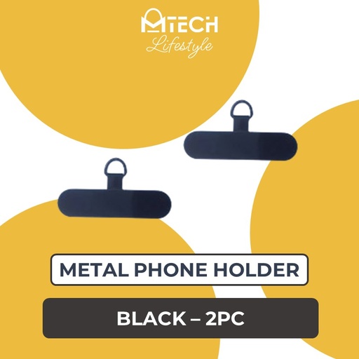 [MTC052XXXXXXXBLK] Universal Metal Strap Holder - MTech - Black