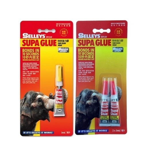 [SEL010XXXXXXXWHT] ( PACK OF 2 ) Supa Glue - SELLEYS - White