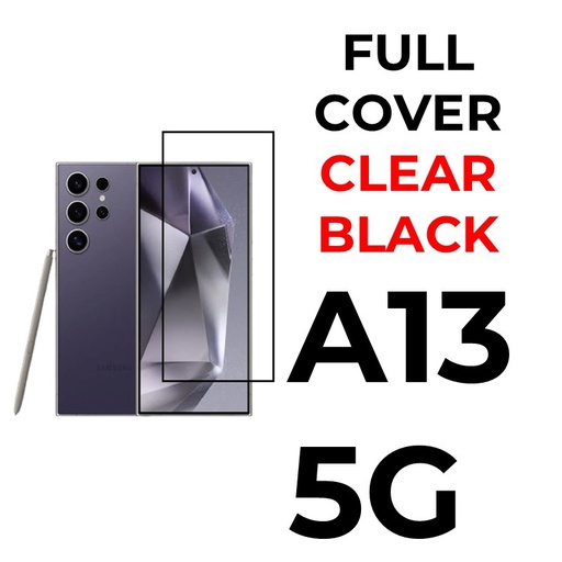 [XXX593598T02XBLK] Samsung Galaxy A13 Tempered Glass Full Coverage - OEM - Clear - Black