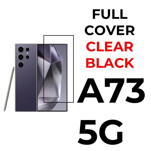 [XXX593601T02XBLK] Samsung Galaxy A73 5G Tempered Glass Full Coverage - OEM - Clear - Black