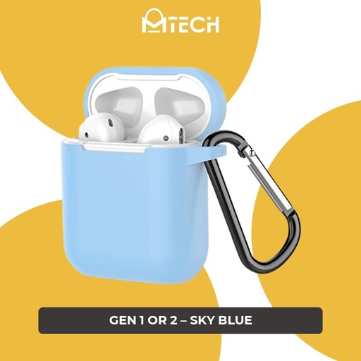 [XXX975XXXXXXXSBL] Airpods Gen 1/2 Silicone Case - OEM - Sky Blue