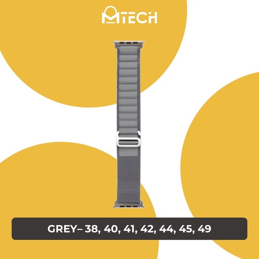 [XXX982XXXXXXXGRY] Apple Watch Alpine Loop Strap 38/40/41mm - OEM - Grey