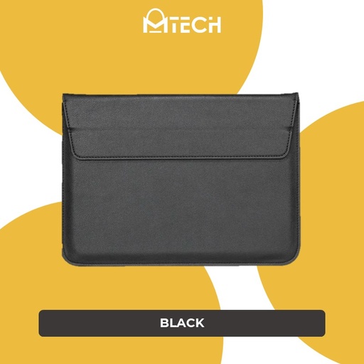 [XXX986XXXXXXXBLK] Macbook Leather Sleeve Bag Case 15/16 inch - OEM - Black