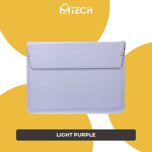 [XXX986XXXXXXXLPU] Macbook Leather Sleeve Bag Case 15/16 inch - OEM - Light Purple